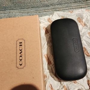 Coach black eyeglass case
